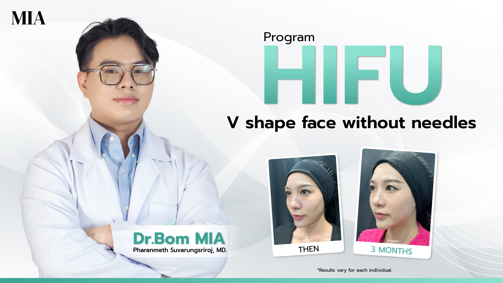 Dr.Bom Mia and the result of Hifu